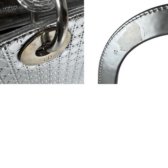 DIOR Silver Leather Shoulder Bag - Picture 5 of 5